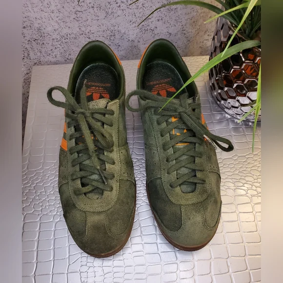 Adidas Men's Inmotile Skateboarding Olive / Orange Miami Hurricanes Sneakers - Picture 4 of 11